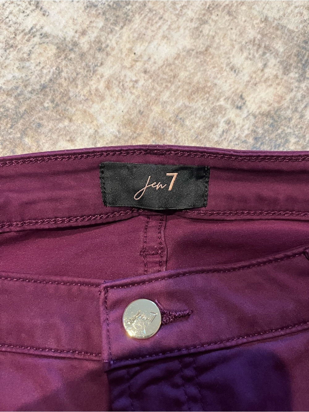 Jen7 Plum Straight Leg Pants - Picture 2 of 4
